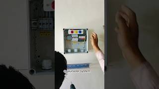 Rooftop Solarpanel inverter amp Ac dc box fitting solarpannel wiring shorts yt viralvideo [upl. by Paviour]