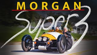 Canyon Carving In Morgan Super 3  Jay Lenos Garage [upl. by Ilram868]