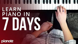 7 Days To Learning Piano Beginner Lesson [upl. by Dagmar912]