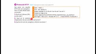 Exercice SNT WEB 5 p 73 Delagrave Requête HTTP [upl. by Idolla]