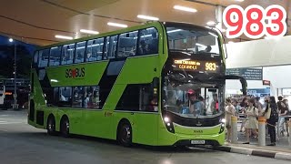 SMRT SG6350M Alexander Dennis Enviro500 3D2S  Service 983 [upl. by Drais]