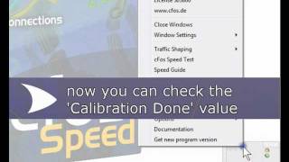 cFosSpeed 660  How to calibrate your Internet connection [upl. by Kulda]