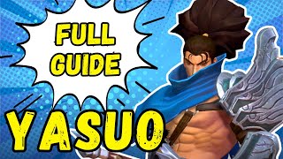 Complete Yasuo Guide in Wild Rift  Abilities Build Gameplay Counterpicks [upl. by Naquin]