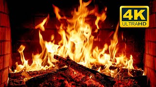 🔥 Cozy Fireplace 4K 12 HOURS Fireplace with Crackling Fire Sounds Crackling Fireplace 4K [upl. by Purvis]