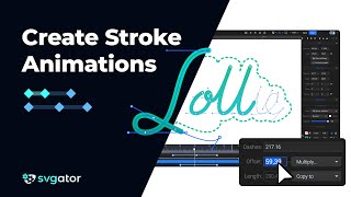 Create Stroke Animations  SVGator [upl. by Trebornhoj]