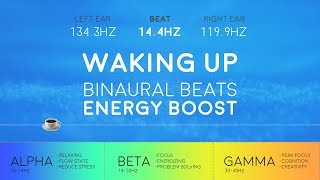 WAKING UP Powerful Binaural Beats ☕ Morning Energy Boost [upl. by Beker]