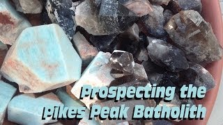 Colorado Pikes Peak Batholith Blue Amazonite and Smoky Quartz Crystals [upl. by Adanama781]