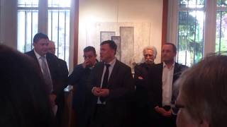 Vernissage exposition APSA discours du maire [upl. by Oicafinob633]