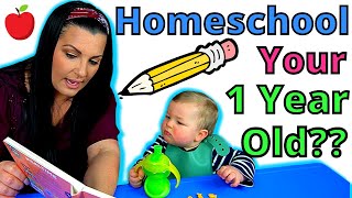 HOW TO TEACH A 1YEAROLD  Homeschool Routine for a 1 Year Old 1215 Months [upl. by Leno323]