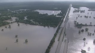 Highway 90 bridge at Trinity River in Liberty Co shut down due to unsafe conditions [upl. by Silvana]