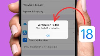 How to Fix Apple ID Not Active Problem in iPhone iOS 18 [upl. by Ruddie]