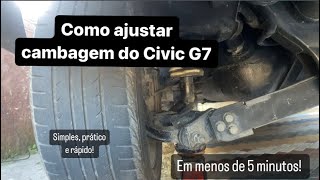 Como fazer cambagem no Honda Civic G7 [upl. by Viguerie]