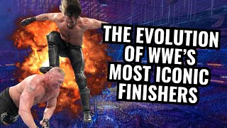 The Evolution of WWE’s Most Iconic Finishers Stunner RKO Spear Superkick amp More [upl. by Leund672]