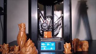 Monoprice Mini Delta  64x Timelapse  Tiki Statue [upl. by Stonwin28]