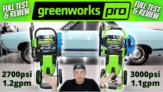 GreenWorks Pro Pressure Washer Review 2700psi vs 3000psi  Best all around Electric Pressure Washer [upl. by Nawud363]