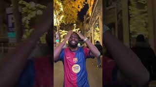 Herman Amisi et le Barça 😁shorts viralshorts viralreels shortvideo sub [upl. by Airotcivairam]