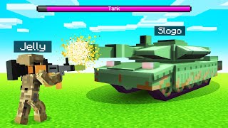 Soldier vs SUPER TANK in Minecraft Speedrunner [upl. by Ateinotna]