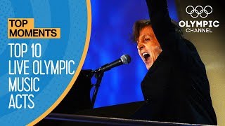 Top 10 Olympic Live Music Performances of All Time  Top Moments [upl. by Seedman]