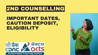 2nd counselling CDACCCAT RANKJAN2024PG Diploma courses MARCH 2024 [upl. by Geibel]