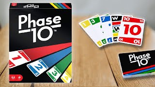 PHASE 10  BASIS und PLUS Kartenspiel  Spielregeln TV Spielanleitung  Mattel [upl. by Ecirtam]