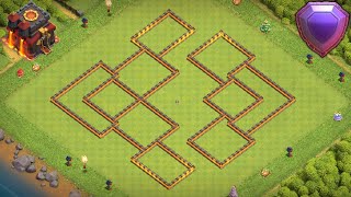 Dieciocho Diseño Ayuntamiento 10  Th10  Subida De Copas Clash of Clans [upl. by Shandee]