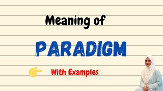 Daily vocabulary  Paradigm Meaning  Vocabgram [upl. by Shelley]