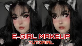 EGIRL MAKEUP TUTORIAL 2024  onigirinana [upl. by Enailil]