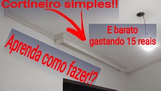 Como fazer cortineiro simples e barato [upl. by Klapp]