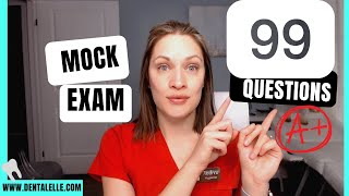 99 Questions Dental Assisting and Dental Hygiene Mock Exam Package [upl. by Zsa]