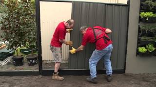 How To Build A Colorbond Fence  DIY At Bunnings [upl. by Ax]