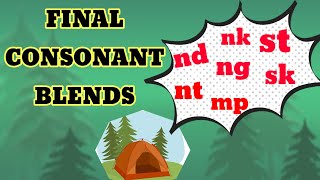 Final consonant blends  Ending blends ndnkntngmpskst thelearninghubpampamajumdar [upl. by Dhumma]