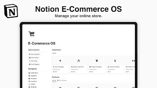 Notion E Commerce OS Boost Your Sales and Enhance Operations [upl. by Niwrek]