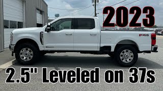 2023 Ford F350 Lariat 25” LEVELED on 37sCovert Edition SUPER DUTY [upl. by Ragan]