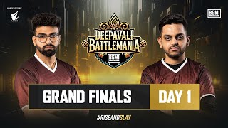 Deepavali BattleMania 2024  HINDI  Grand Finals D1  BGMI  Ft IQOO SouL Carnival 8Bit etc [upl. by Eido574]