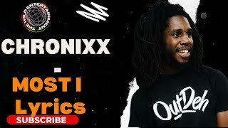 CHRONIXX  MOST I HIGH LYRICS Scriptures Riddim [upl. by Dorcia220]