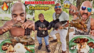 Kadaknath Chicken Eating Ft Indian KaiGrene  Ulhas Kamathe  Chicken Leg Piece [upl. by Merari]