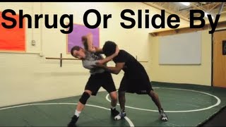 Slide By Or Shrug Takedown From Collar Tie Basic Wrestling Moves and Technique For Beginners [upl. by Alejandrina]