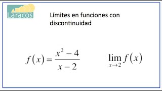 Limites en funciones con discontinuidad ejemplo 1 [upl. by Ainesell]