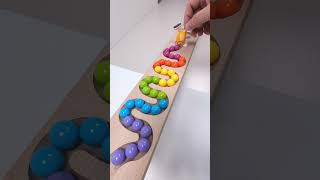 marble Run Race ASMR 90 Wooden Wave Course Colorful Marbles marblerun marblerunrace asmr [upl. by Corder]