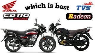 Honda Cd 110 Dream Bs6 Vs Tvs Radeon Bs6  Full Comparison  in hindi [upl. by Timon]