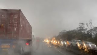 Big rainstorm on the N2 Freeway at Durban [upl. by Eintrok]