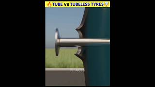 🔥Tube vs Tubeless tyres🤯shorts viral [upl. by Shelagh]