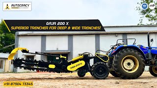 GAJA 200 X Trencher Dig Trenches Faster and Deeper [upl. by Duston305]