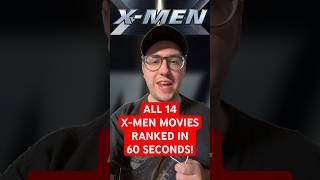 ALL 14 XMEN MOVIES RANKED shorts ranked xmen deadpool [upl. by Nnaylime619]