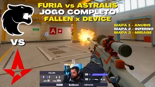 FURIA vs ASTRALIS  JOGO COMPLETO Todos os Mapas BetBoom Dacha 2023 [upl. by Pevzner]