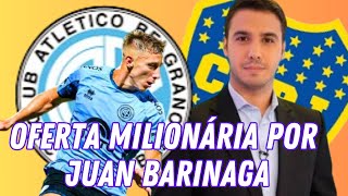 💰 quotOFERTA MILIONÁRIA POR JUAN BARINAGA BOCA JUNIORS PODE PERDER SUA JOIAquot [upl. by Giarg161]