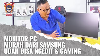 MONITOR SAMSUNG 24 SR35 75Hz IPS BEZEL LESS MONITOR DENGAN DUAL INTERFACE DAN AMD FreeSync [upl. by Raamaj]