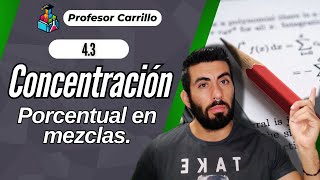 APRENDE a calcular la CONCENTRACIÓN en MASA y VOLUMEN de mezcla curso ciencia química educación [upl. by Ciel]