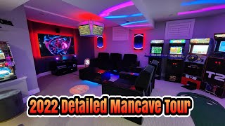 Updates from the end of 2022 Full Gameroom mancave home theater and gaming setup tour [upl. by Yecniuq118]