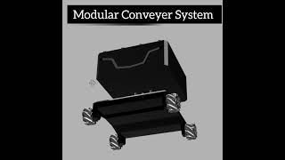 Modular Conveyer Belt  CAD Designing solidworks prototype project majorprojects robotics [upl. by Bonita146]